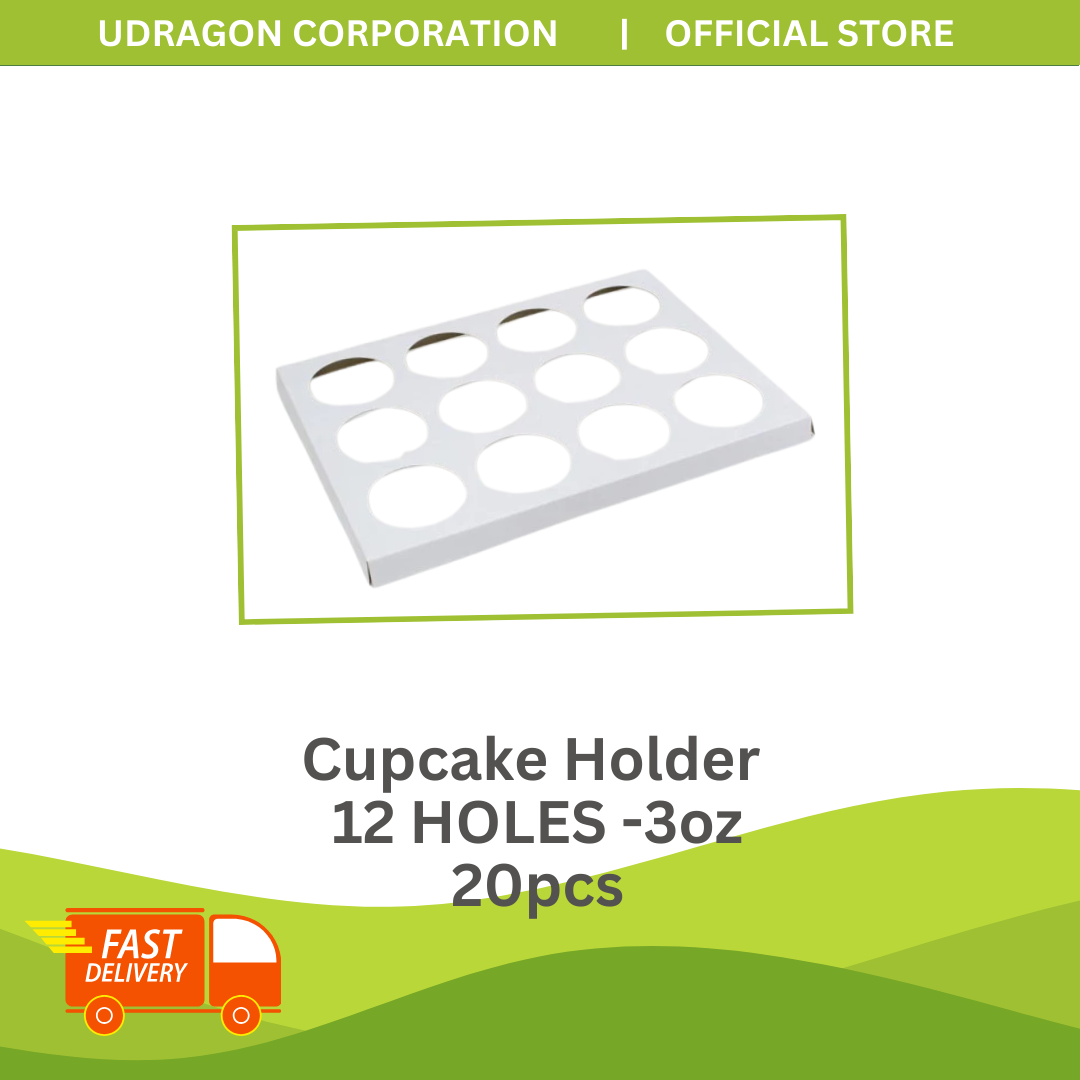 Cupcake Holder 12 Holes- 3oz (20pc/pack)