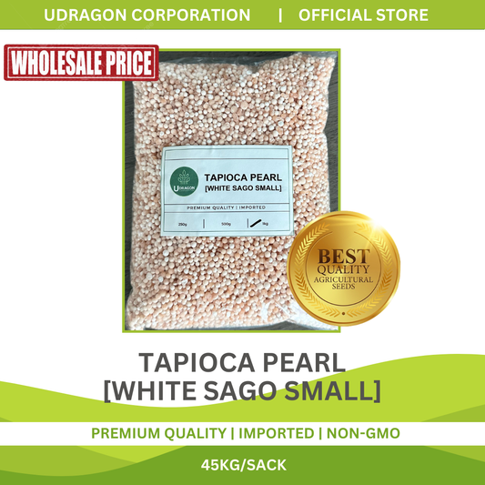 [WHOLESALE] Premium Tapioca Pearl / White Sago Small - 1 SACK/45KGS