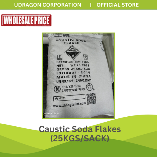 [Wholesale] Caustic Soda Flakes/Sodium Hydroxide (NaOH) - 25kg/sack