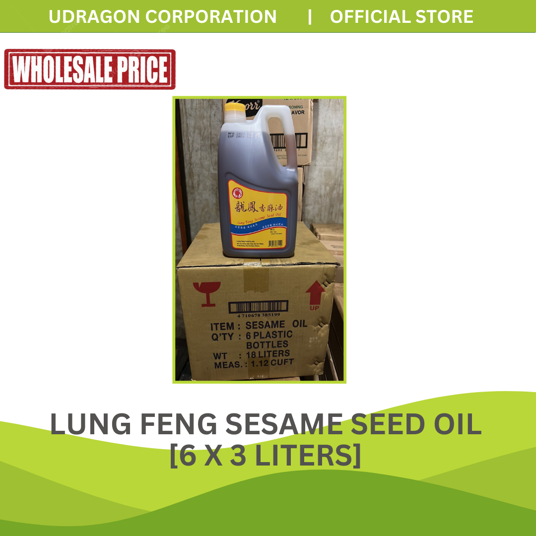 [WHOLESALE] Lung Feng Sesame Seed Oil - (6 x 3 Liters)