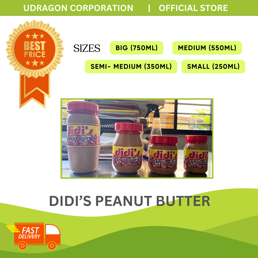 DIDI'S PEANUT BUTTER - 250ml, 350ml, 550ml, 750ml