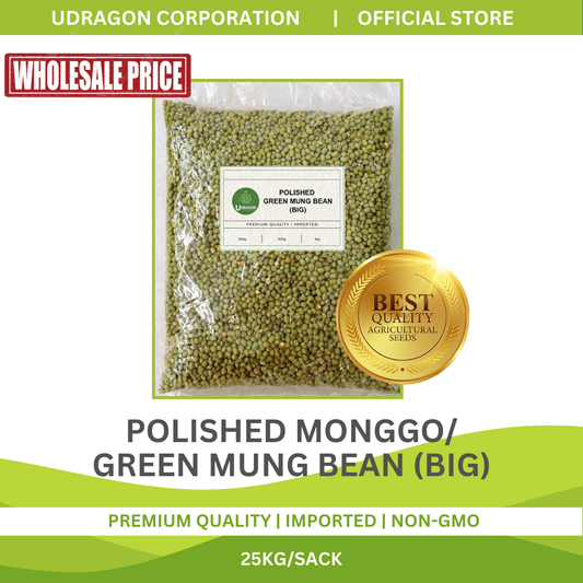 [WHOLESALE] Polished Green Mung Beans / Monggo (Big) - 1 SACK/ 25KGS