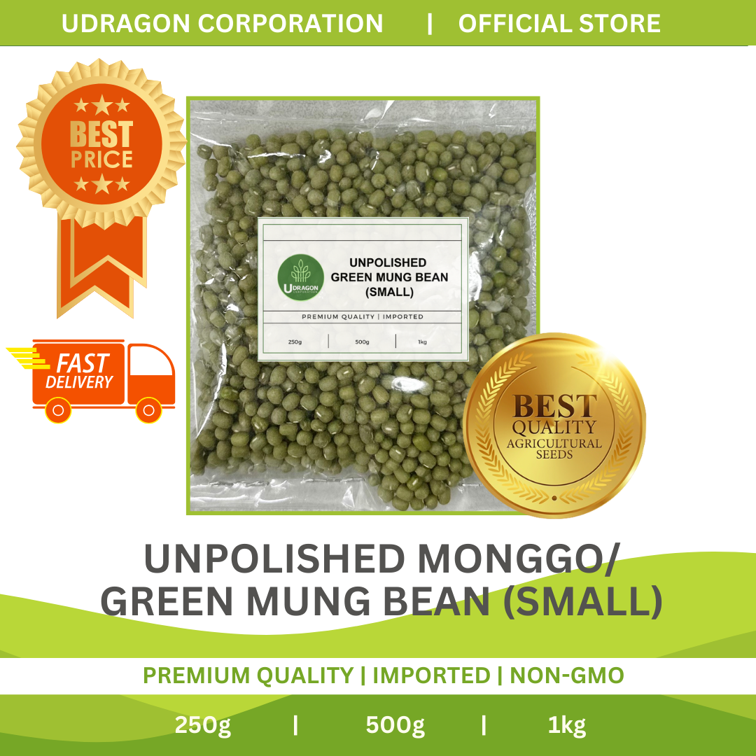 Unpolished Green Mung Bean Small/ Monggo Small - 250g, 500g, 1kg