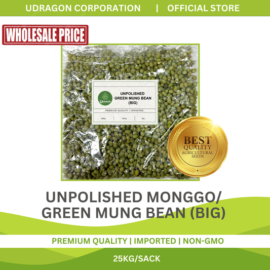 [WHOLESALE] Unpolished Green Mung Bean Big/ Monggo Big - 1 SACK/25KGS