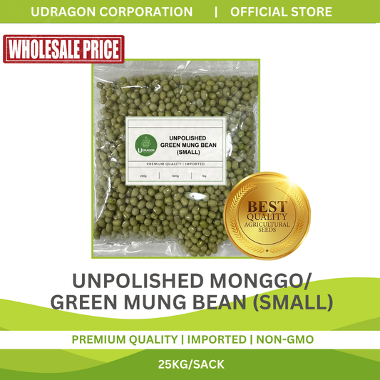 [WHOLESALE] Unpolished Green Mung Bean Small/ Monggo Small  - 1 SACK/25KGS