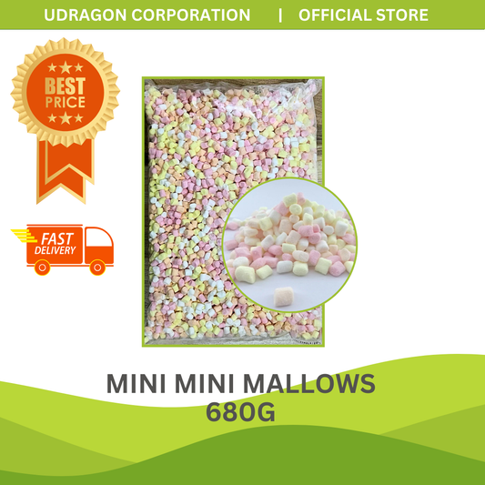 Assorted Mini Marshmallows - 680G