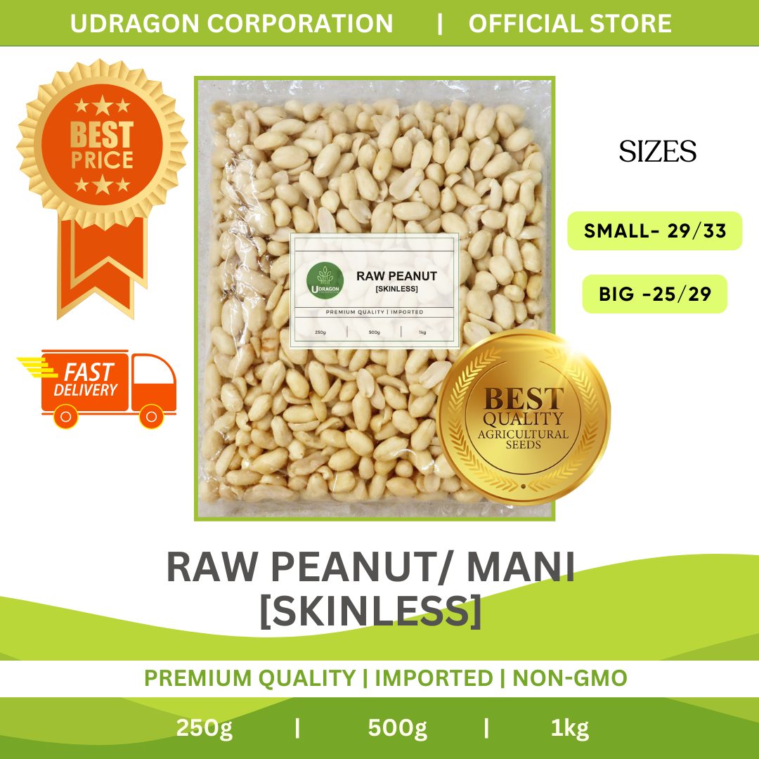 Premium Quality Raw Peanuts [skinless]/ Raw Mani - 250g, 500g, 1kg