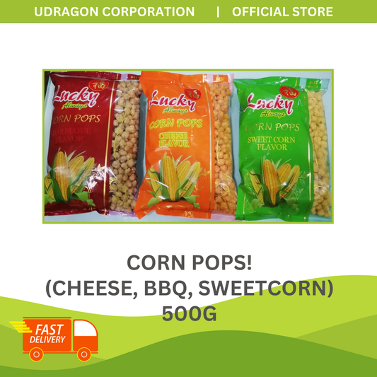 Corn Pops! (Cheese, BBQ, Sweet Corn) - 500G