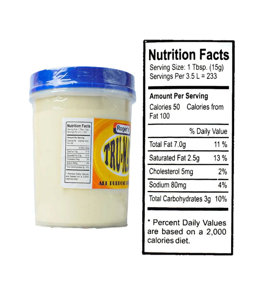 Roger's Tru-Mayo All Purpose Dressing - 3.5 Liters