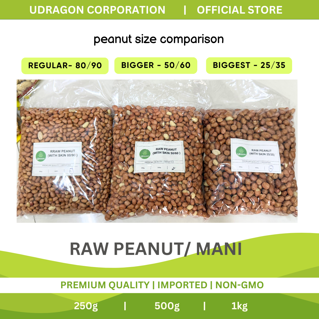 Premium Quality Raw Peanuts [with skin]/ Raw Mani (JAVA) - 250g, 500g, 1kg