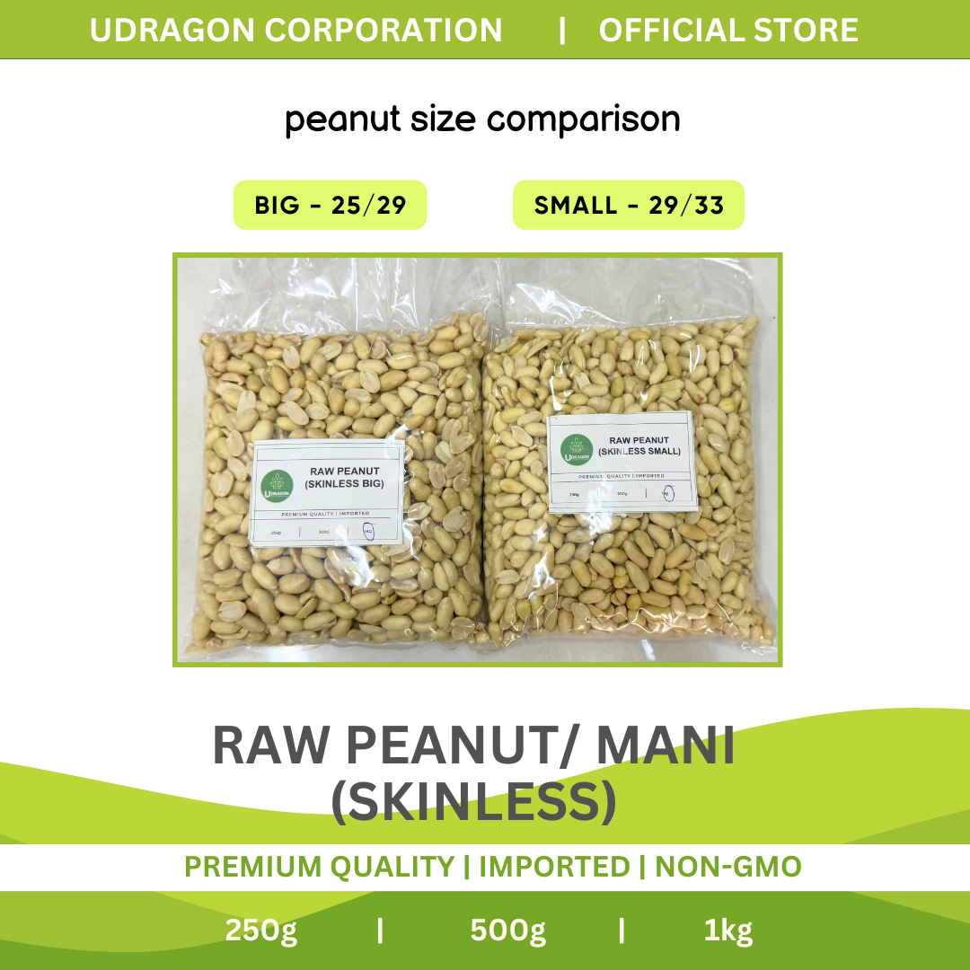 Premium Quality Raw Peanuts [skinless]/ Raw Mani - 250g, 500g, 1kg