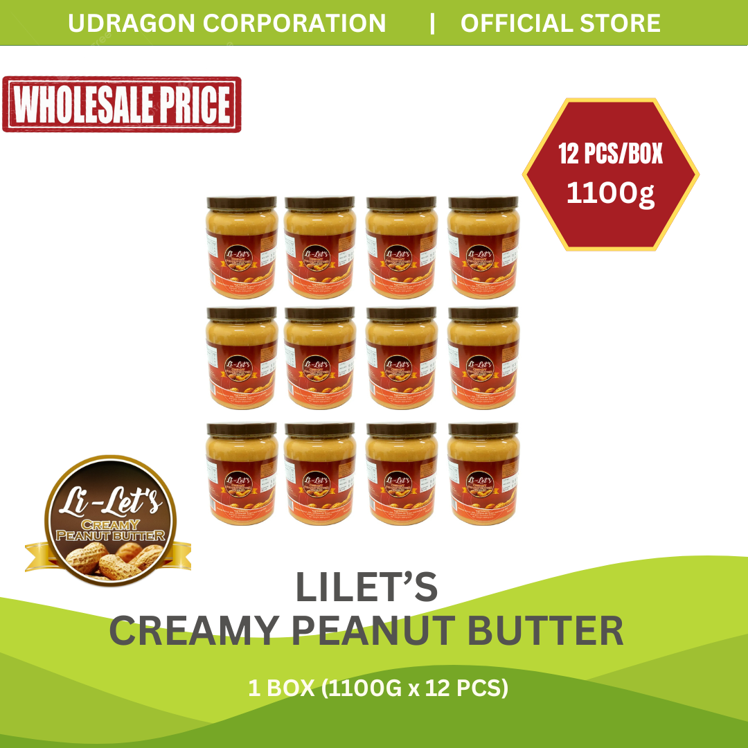 [WHOLESALE] LILET'S Creamy Peanut Butter - 1 box (1100g x 12 pcs)