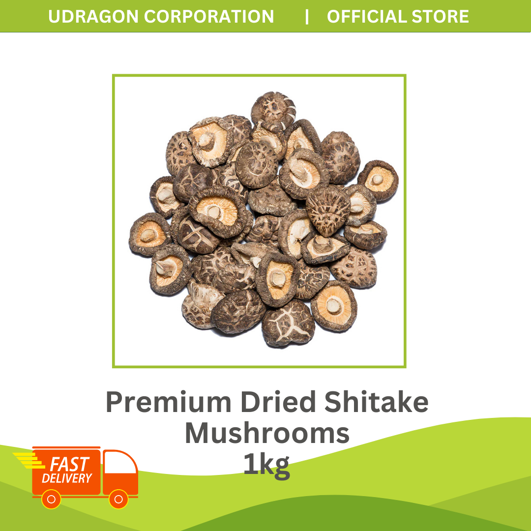 Premium Dried Shitake Mushrooms - 1kg