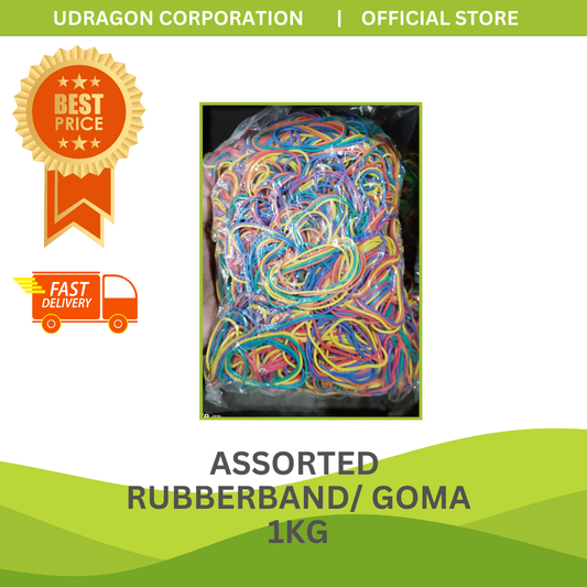 ASSORTED RUBBER BAND/GOMA - 1KG